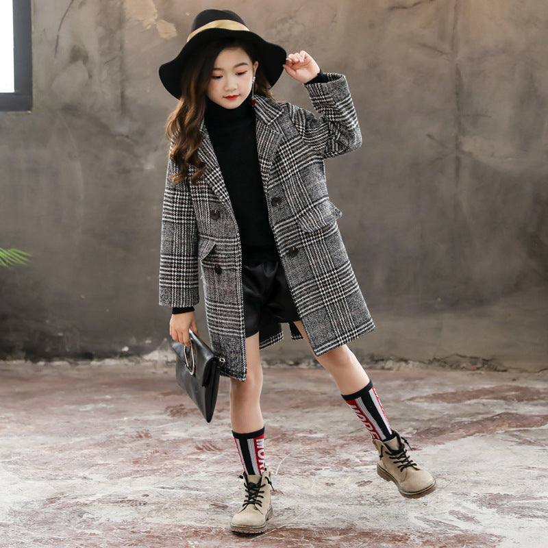 Leeah houndstooth coat