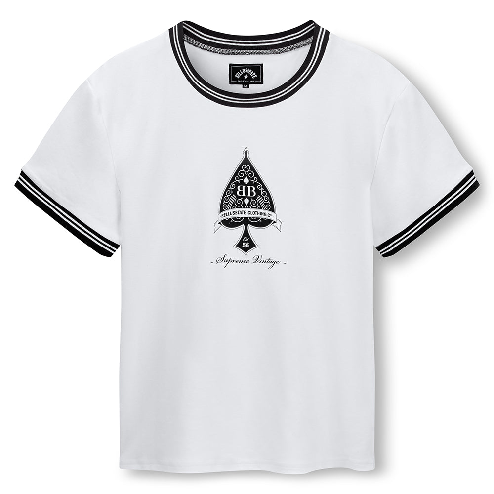 Ace of Spades Crew-neck Tee Front