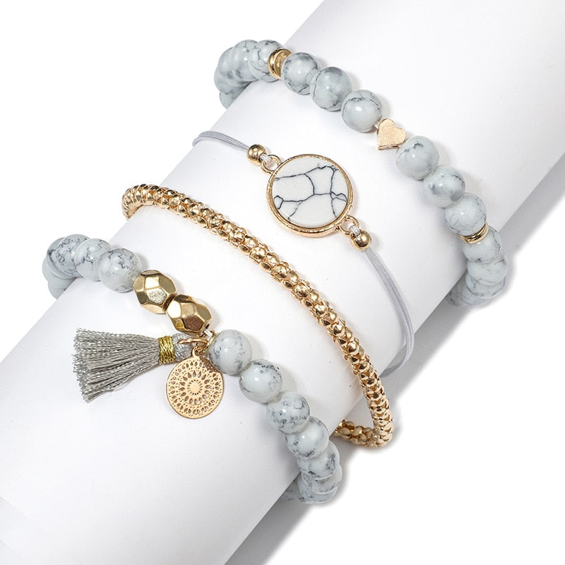 Love Crystal Charm Bracelets