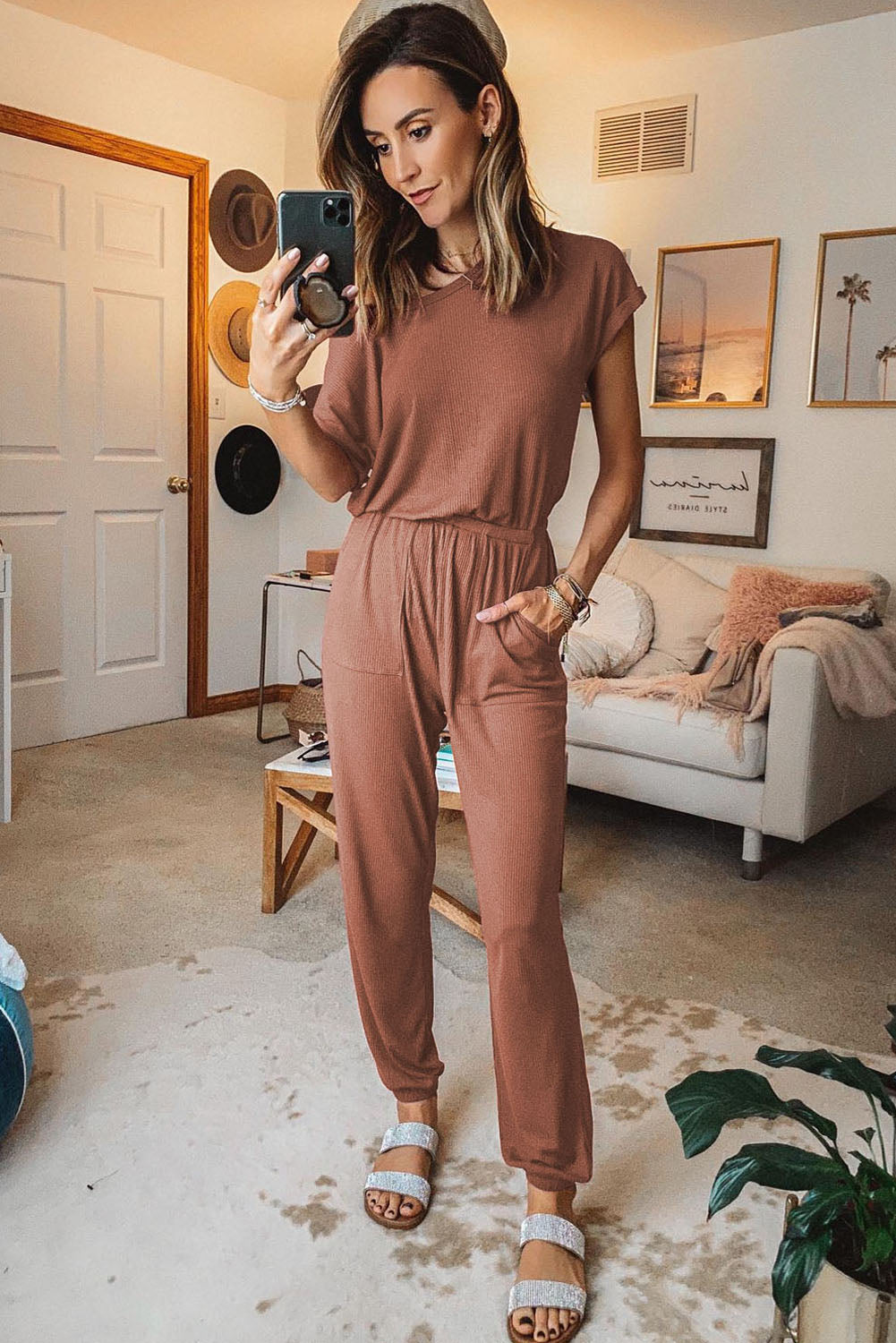 Donna Ribbed Jumpsuit