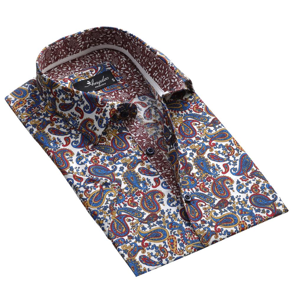 Paisley Short Sleeve Slim Shirt