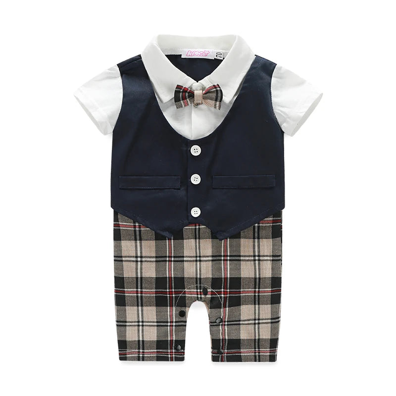 Pure Milk Gentleman Baby Romper