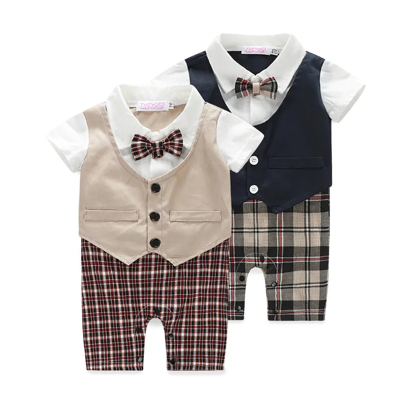 Pure Milk Gentleman Baby Romper