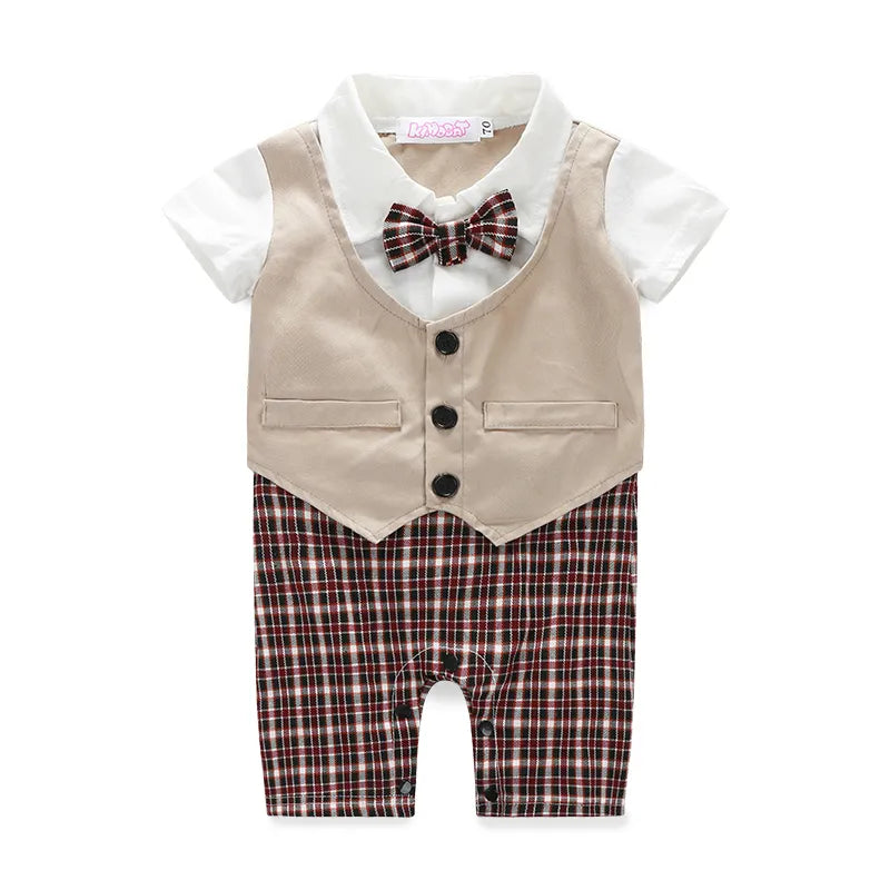 Pure Milk Gentleman Baby Romper