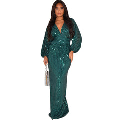 Maria Sequin Maxi Dress