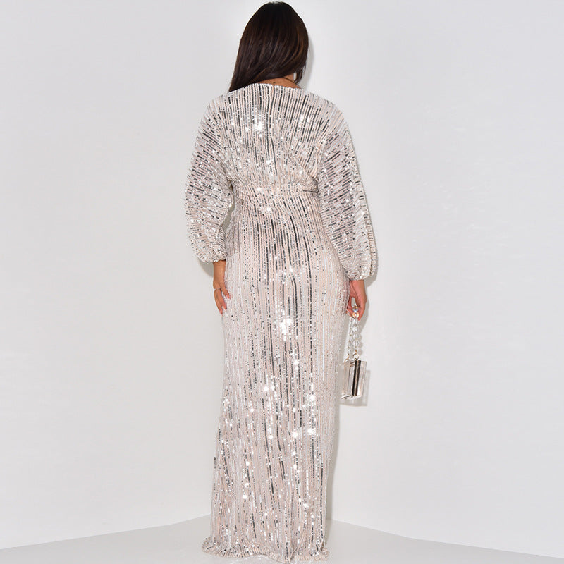 Maria Sequin Maxi Dress