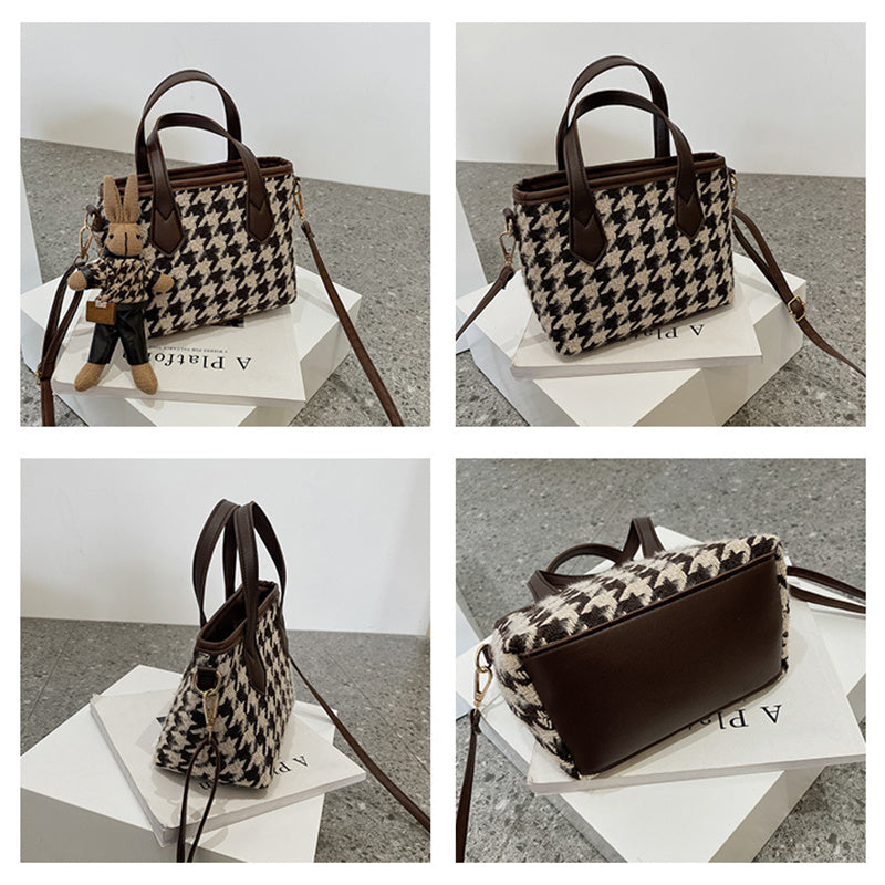 Houndstooth Shoulder Bag