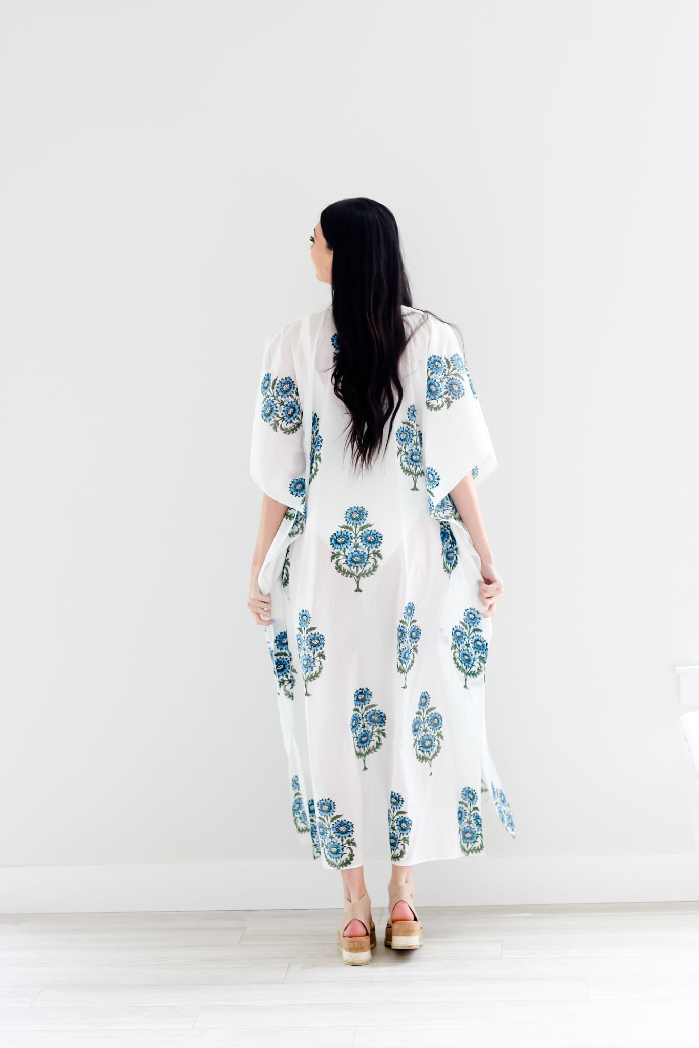 Lucy Print Cotton Kaftan