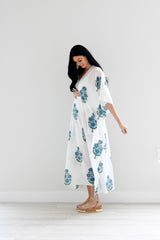 Lucy Print Cotton Kaftan