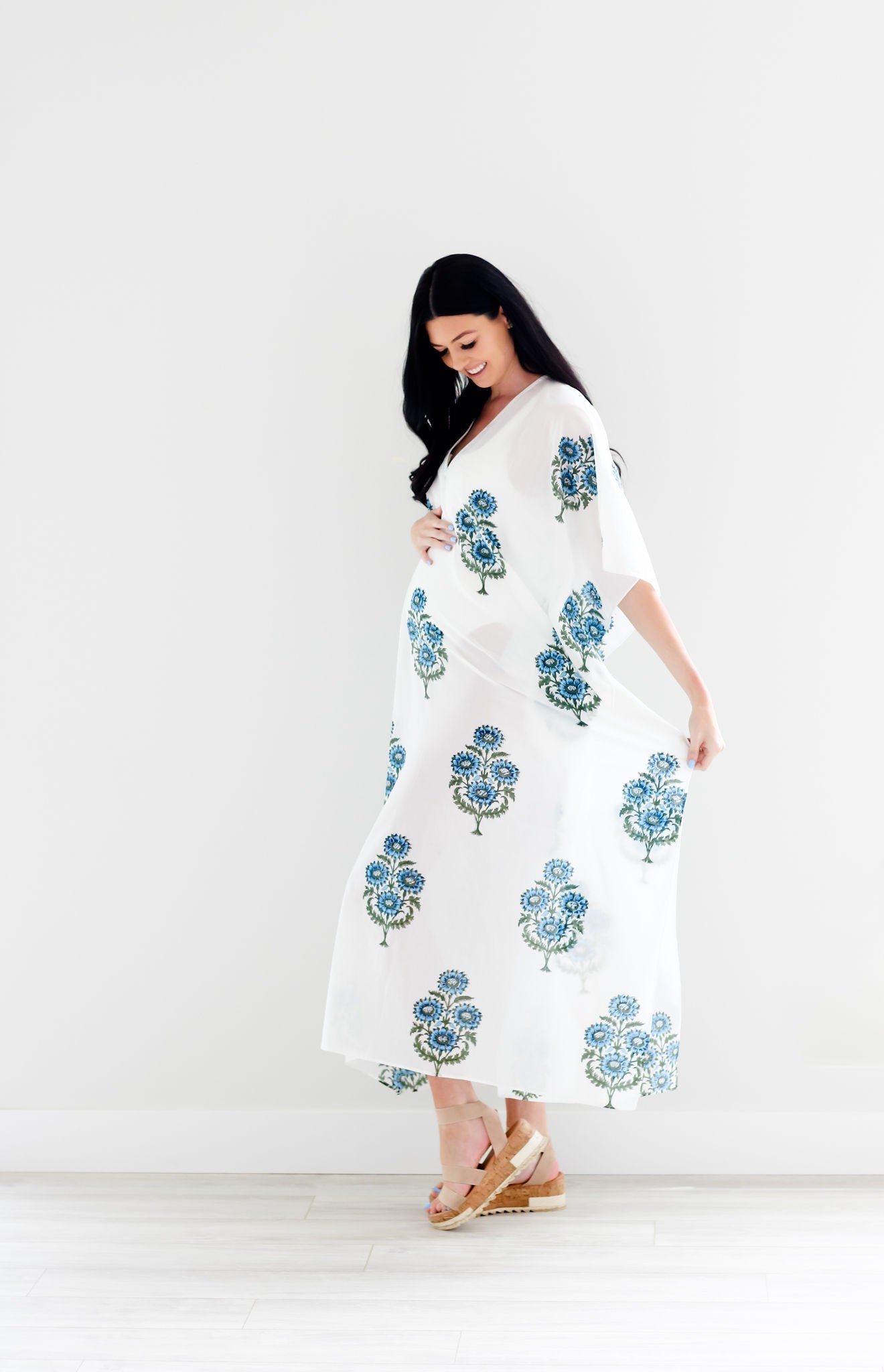 Lucy Print Cotton Kaftan