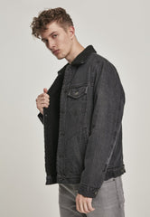 Sherpa Lined Denim - Black Wash